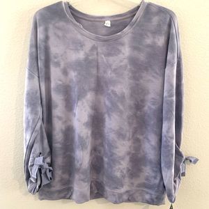 Ideology Sweatshirt Top Women's XL Marled Yoga Tranquility Plus New